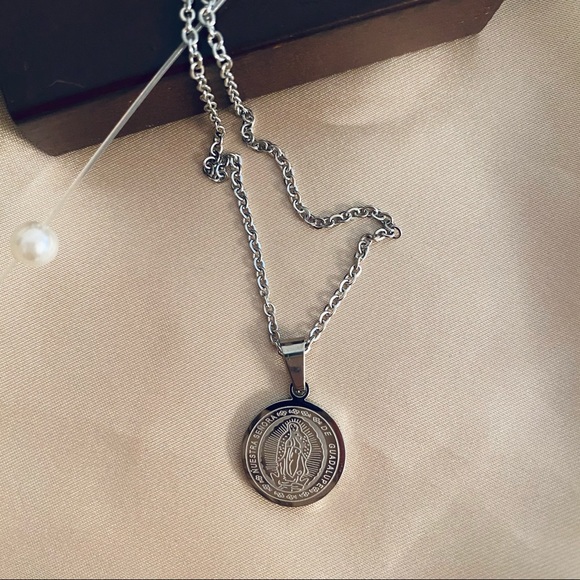 💕Last One Two-Side Faith Mary Rosary Necklace - Picture 2 of 9